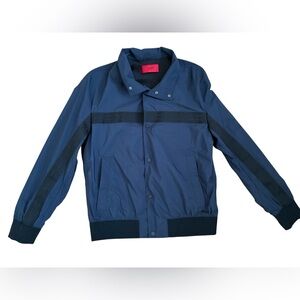 HUGO Boss Navy Designer Bomber Jacket – Lightweight Spring